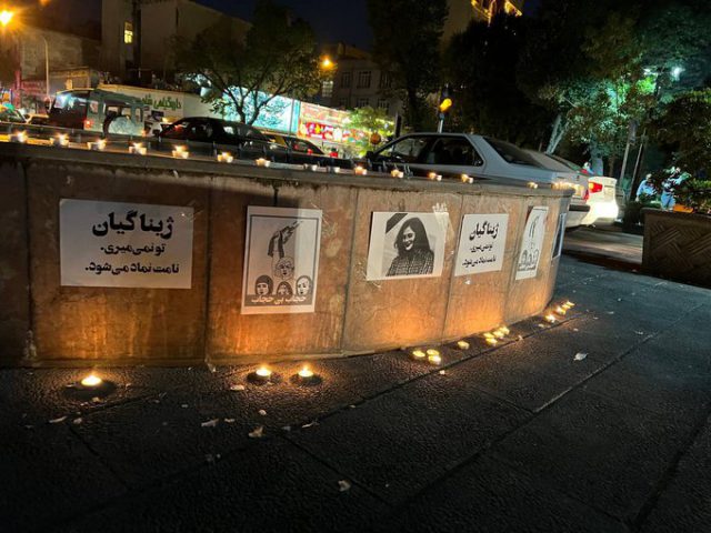 כיכר בהאר, שיראז, אמש (מתוך הרשתות באיראן)