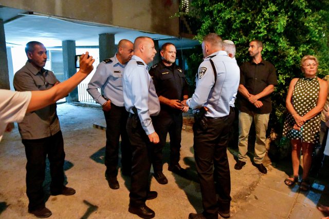 המפכ"ל בזירת הרצח