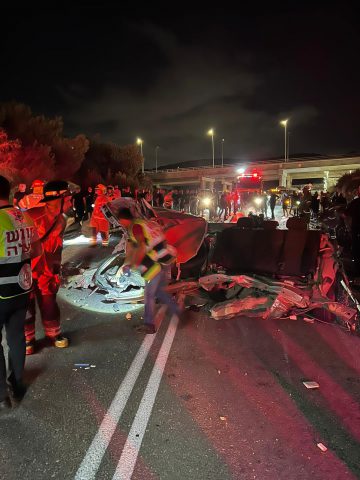 "תאונת דרכים מזעזעת. הרכבים היו מפורקים לגמרי"