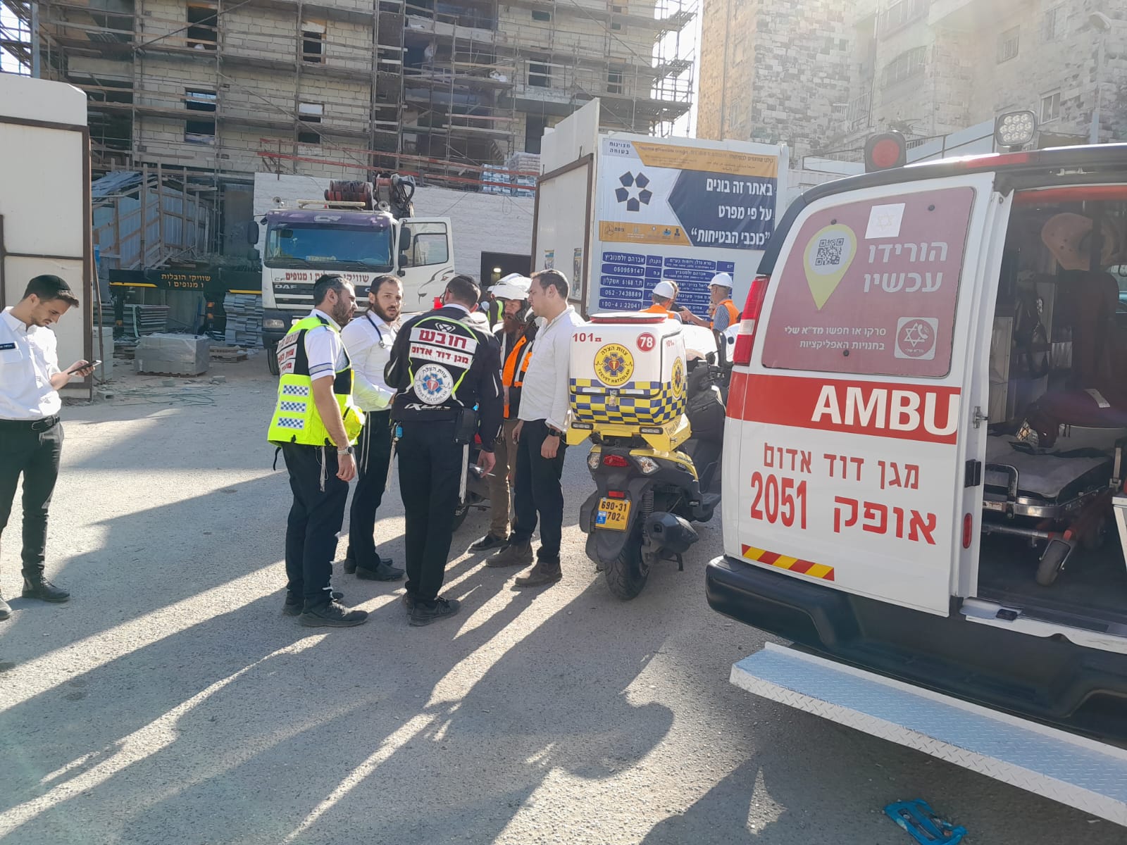 בתוך דקות: שתי תאונות עבודה של פועלי בניין
