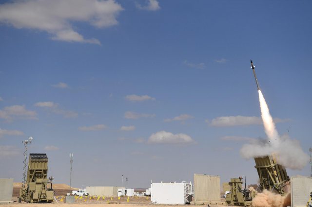ניסוי מארינס בשילוב כיפת ברזל. קרדיט: אגף דוברות והסברה במשרד הביטחון