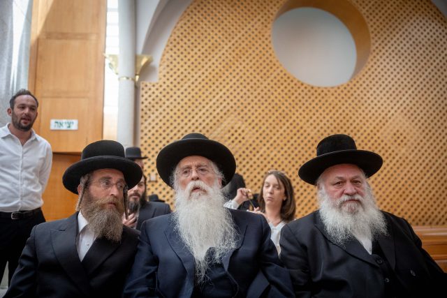 בכירי אגודת ישראל. בליכוד בונים על לחץ שלהם כדי להוביל מהלך להחלפת נתניהו (צילום: יונתן זינדל, פלאש 90)