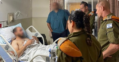 מפקד פיקוד העורף ביקר את הקצין שחיסל את המחבל