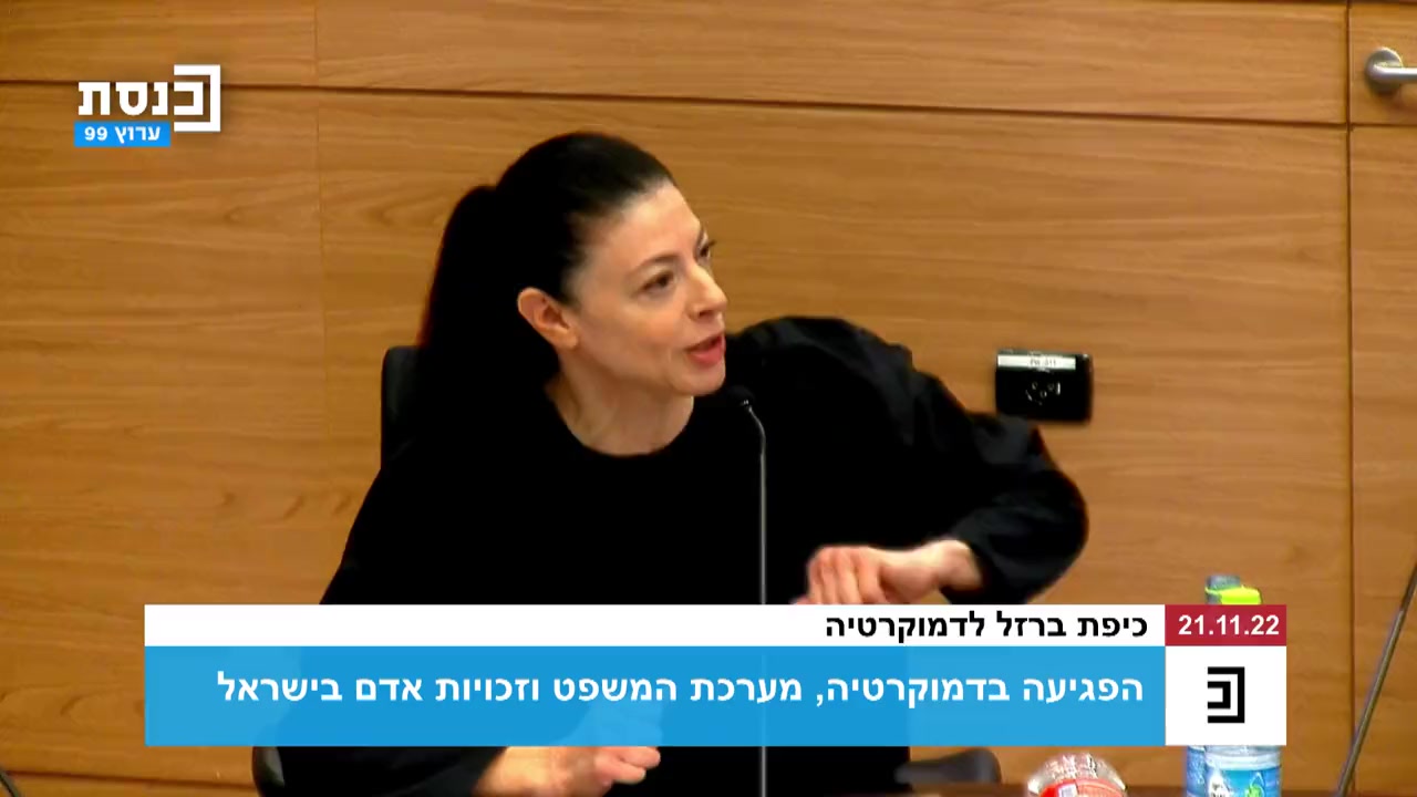 מיכאלי איום קיומי ערוץ כנסת