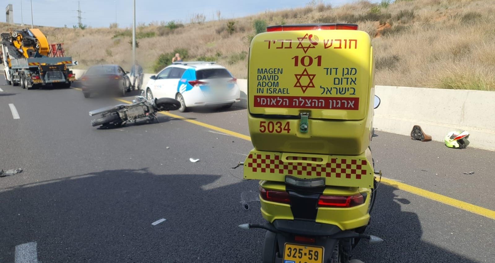 זירת התאונה