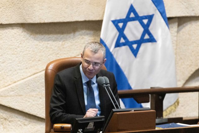 יריב לוין. יסכים להישאר יו"ר הכנסת? (יונתן זינדל, פלאש 90)