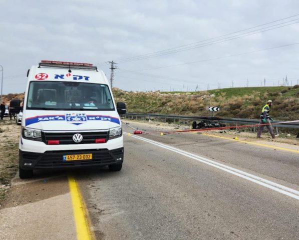 זירת התאונה.