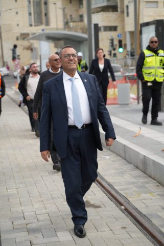 מקטע חדש של הרכבת הקלה בירושלים נפתח לנסיעות הרצה