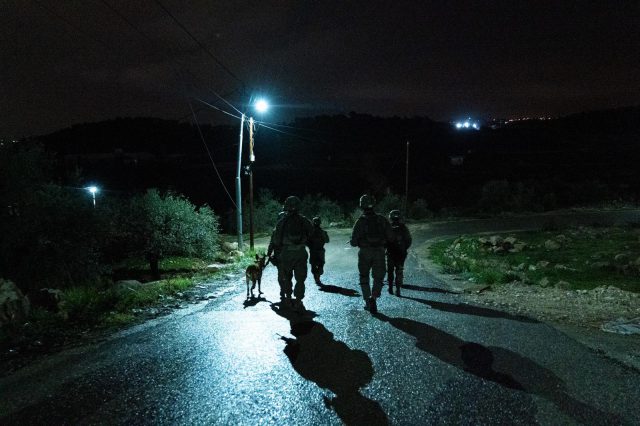 פעילות כוחות הביטחון הלילה ביו"ש (צילום דובר צה"ל)
