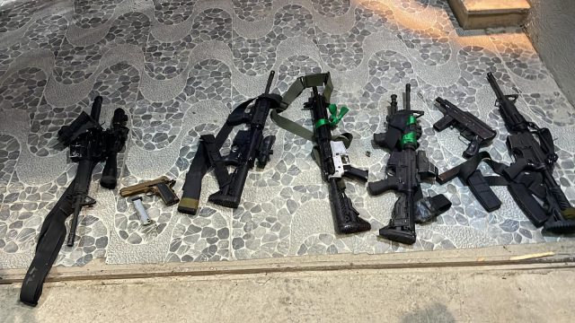 הנשקים שנתפסו