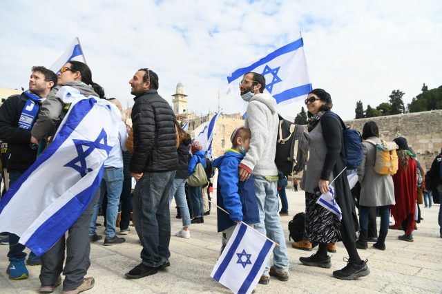 מתנגדי המהפכה המשפטית בכותל המערבי