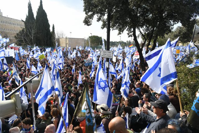 צפו בגלריה: רבבות מפגינים נגד המהפכה המשפטית