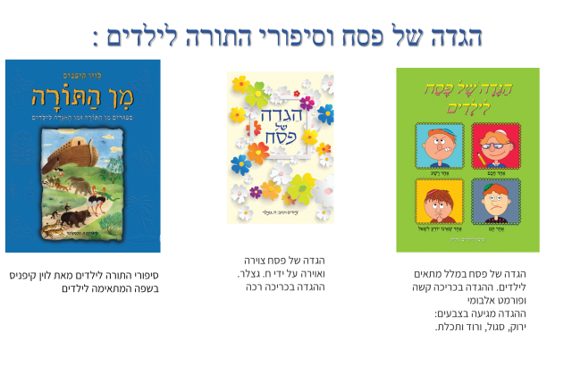 לקראת פסח: כל הספרים החדשים והמומלצים לילדים
