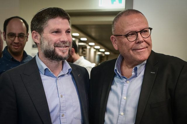יו"ר ההסתדרות בר דוד ושר האוצר סמוטריץ'