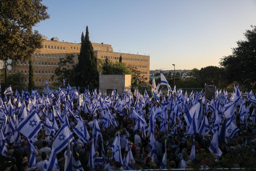 מאות אלפי מפגינים בעד הרפורמה המשפטית