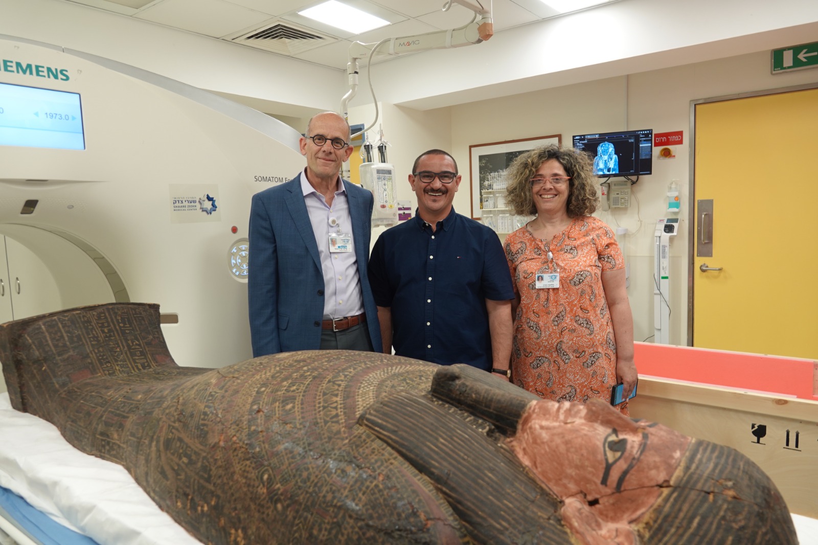 ארונות קבורה מצריים עברו סריקת CT בשערי צדק