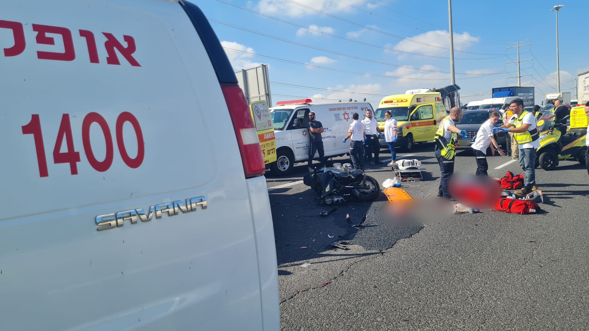 תאונה קטלנית באשדוד: רוכב אופנוע נהרג בכביש 4