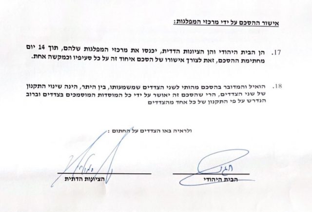 נחשף: מסמך האיחוד של בצלאל סמוטריץ וחגית משה