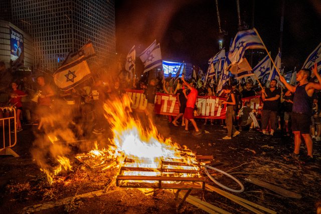 חסימות כבישים בהפגנות נגד הממשלה