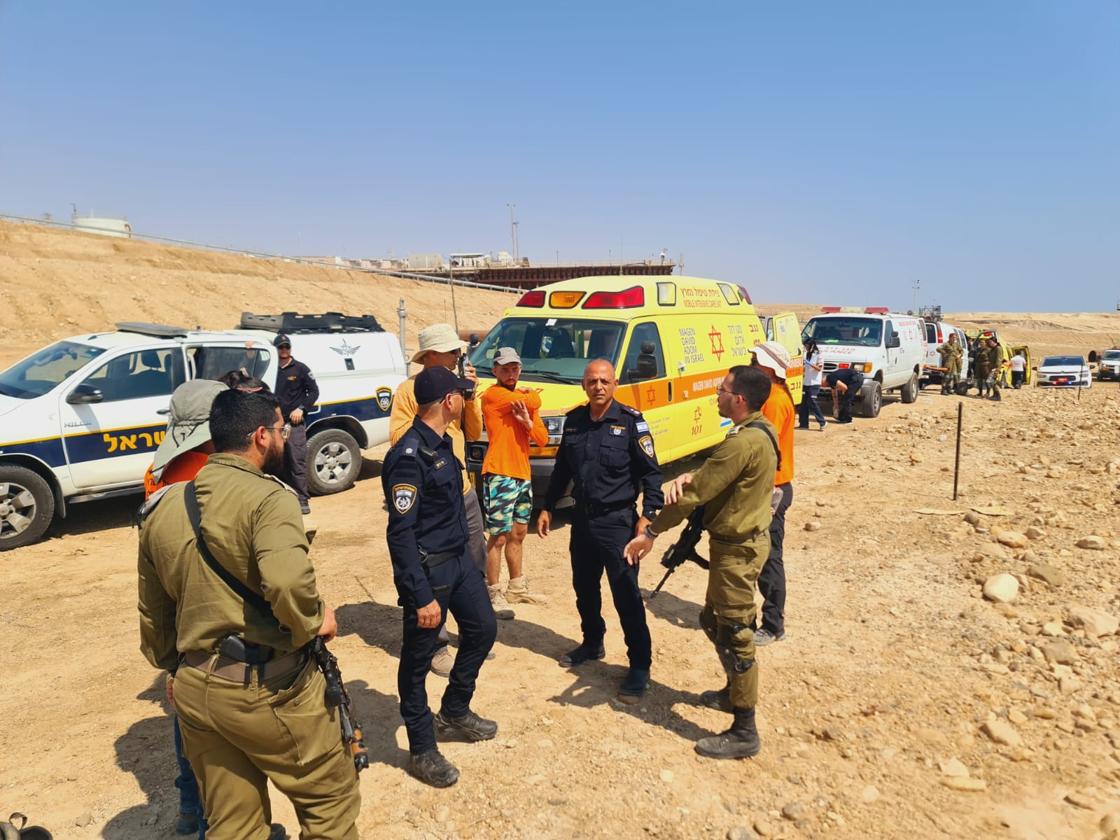 מבריח נהרג ו-4 התייבשו בשטח צבאי ליד ים המלח