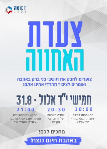 התשובה לפרובוקציות: הימין מגיע לבני ברק