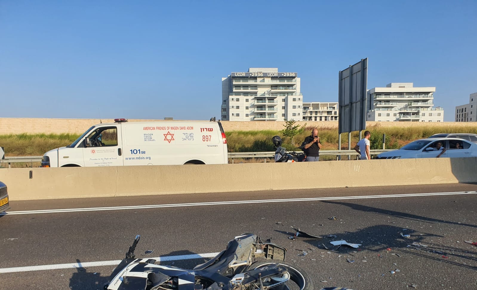 שני פצועים בתאונה סמוך לקיסריה, בהם אחד קשה