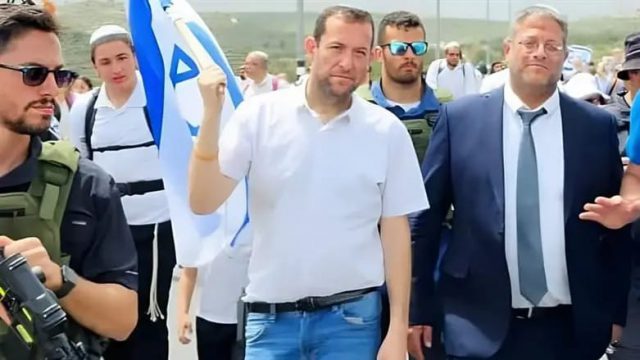 ראש מועצת השומרון יוסי דגן והשר בן גביר