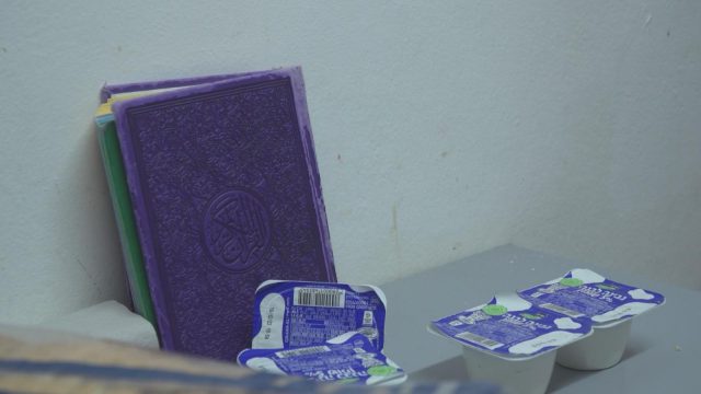 חדרה של עהד תמימי בבית הכלא