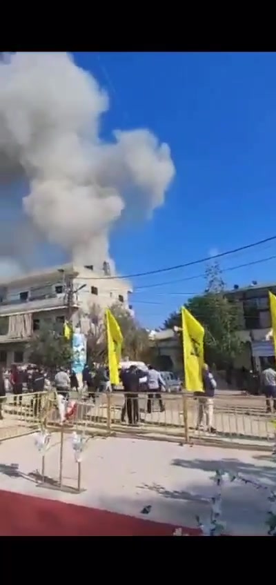 כטב"מ תקף בניין בסמוך להלוויית מחבל חיזבאללה