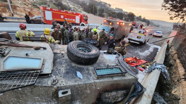 הקטל בכבישים: הרוג ו-4 פצועים בתאונה בגוש עציון