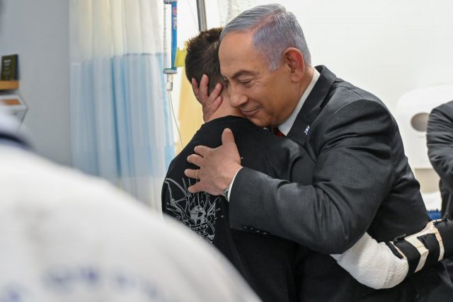 נתניהו במפגש עם הלוחמים