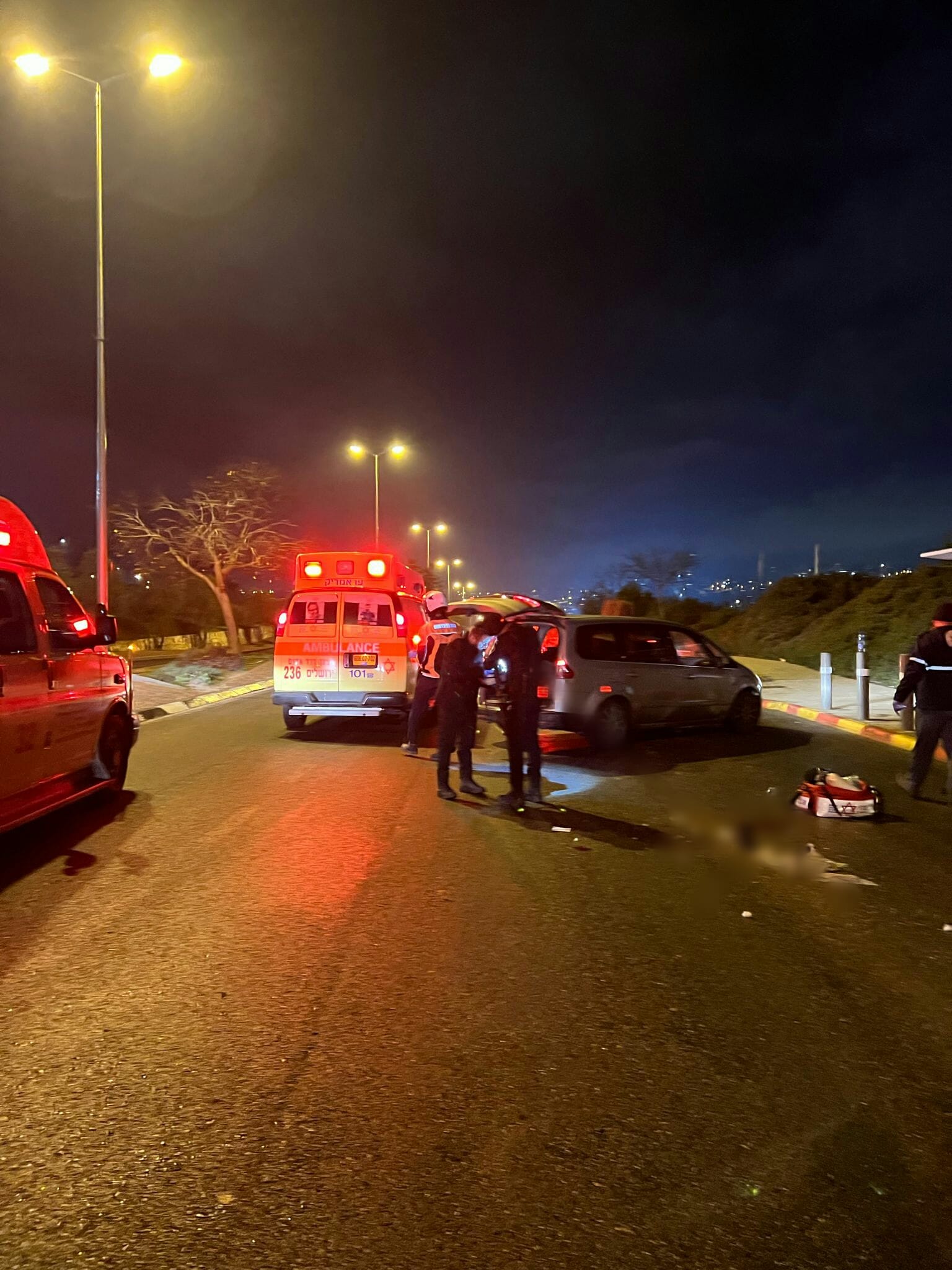 י-ם: רוכב אופנוע נפצע קשה לאחר שהחליק על הכביש