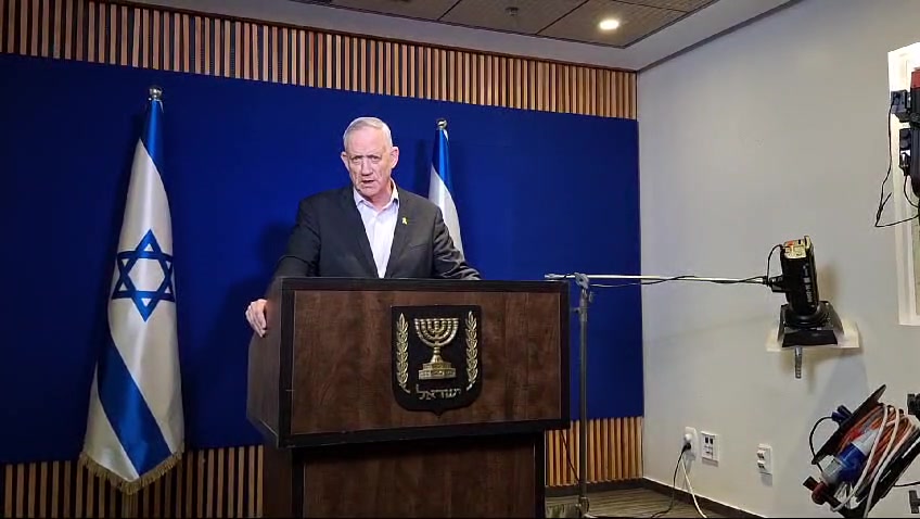 גנץ על סמוטריץ