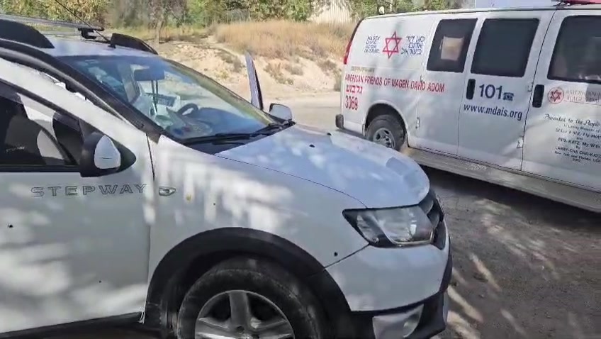 הרכב שנפגע בפיגוע בכביש 90