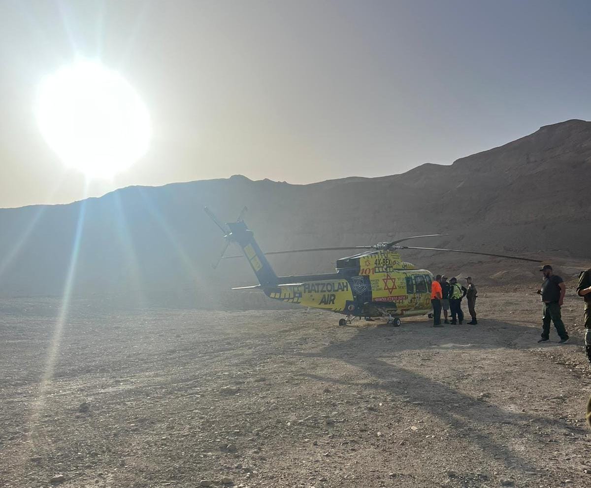 נזקי מזג האוויר: בת 19 פונתה לבית החולים במסוק