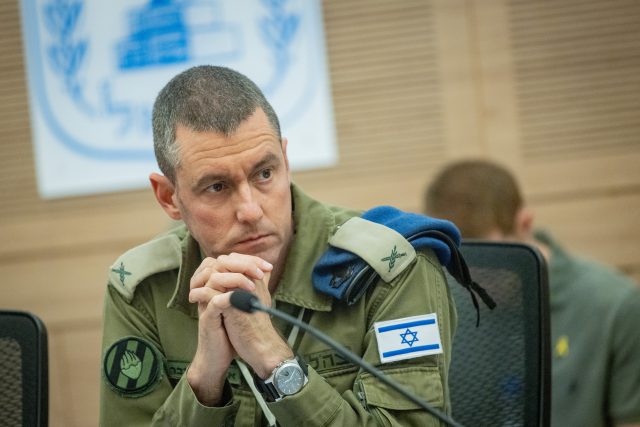 מפקד המשטרה הצבאית על ב' בכנסת (חיים גולדברג/פלאש90)