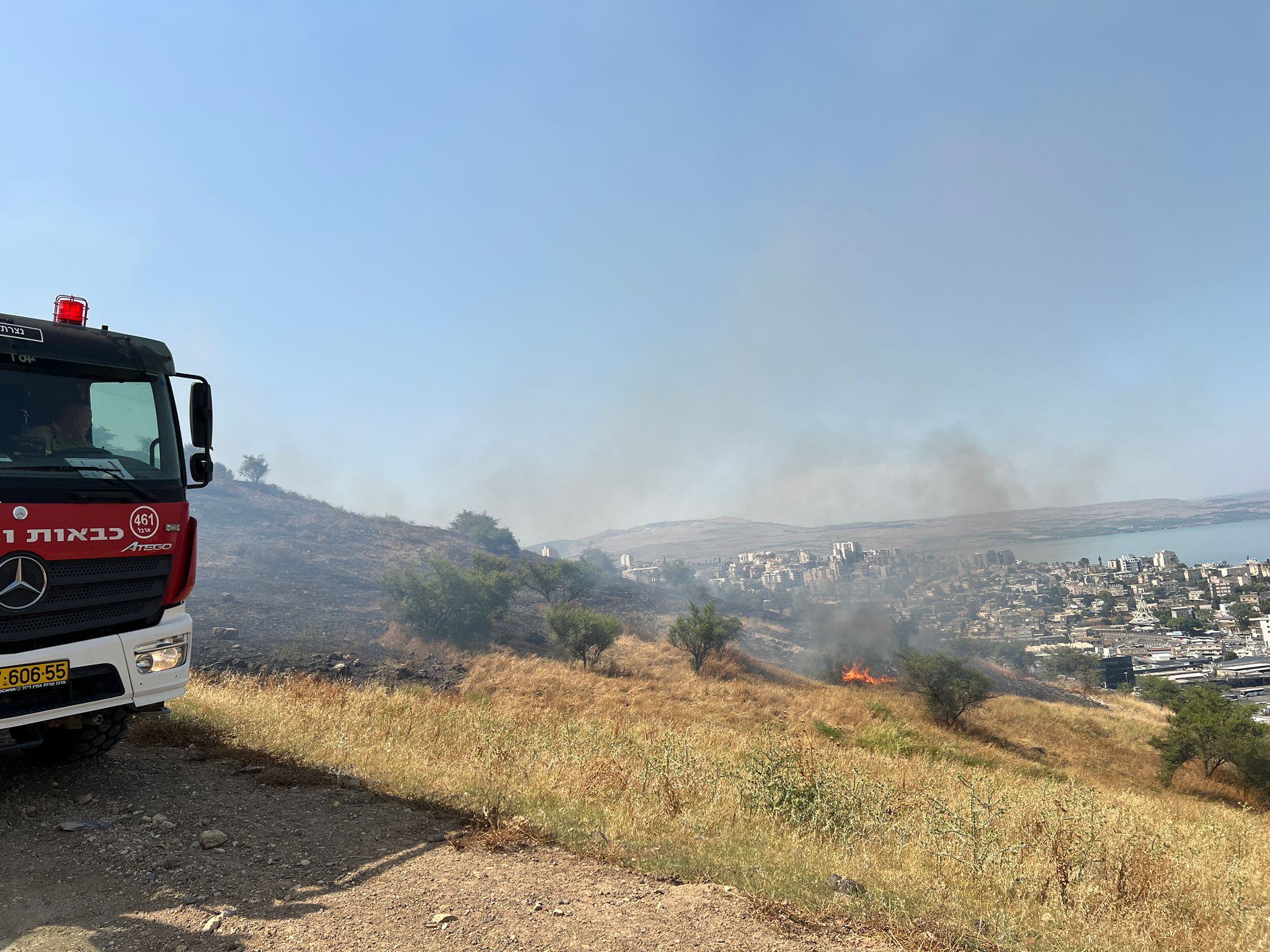 שריפה בטבריה: ישיבה תיכונית פונתה מתלמידים