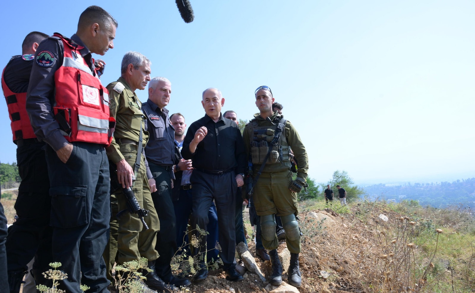 נתניהו בקרית שמונה: גם אדמת לבנון בערה
