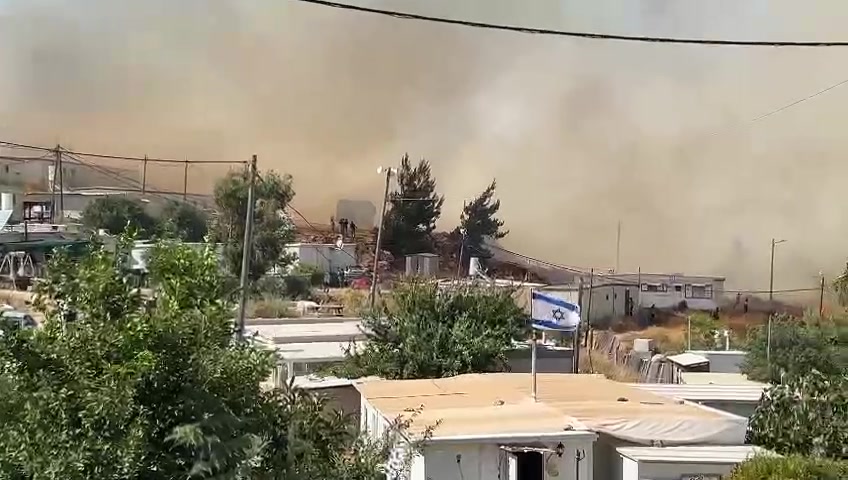 השריפה לכיוון גבעת אסף נבלמה, פעולות הכיבוי נמשכות