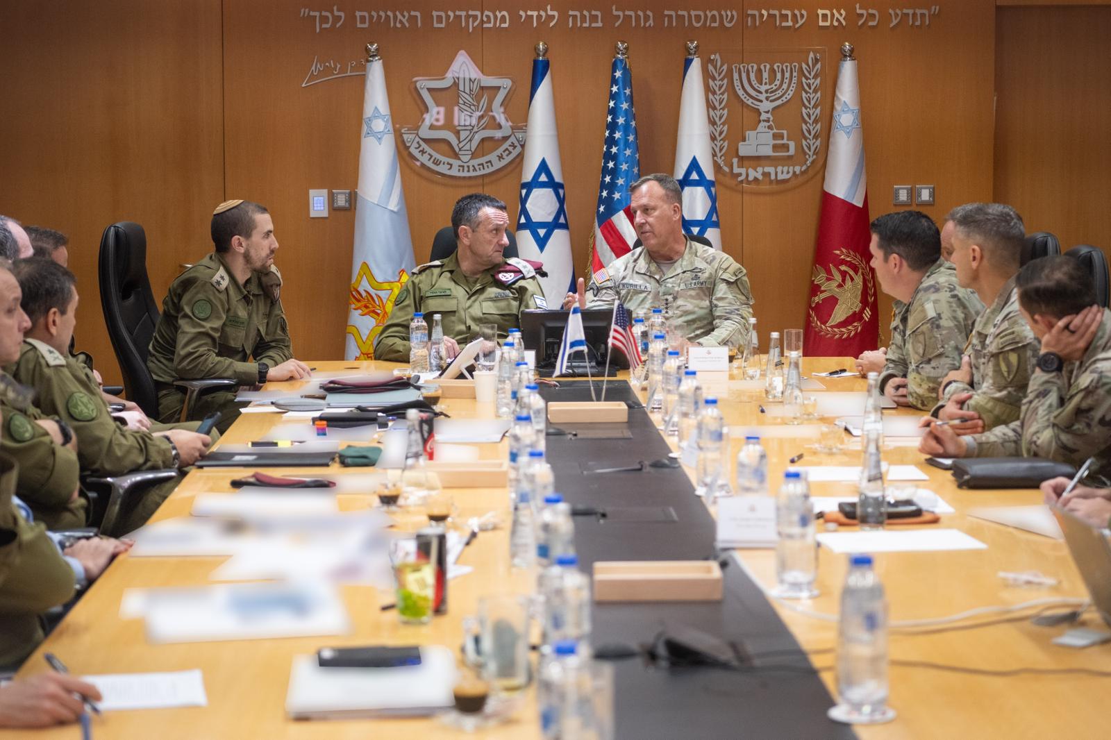 בצל האיומים: הרמטכ"ל נפגש עם בכיר הצבא האמריקני