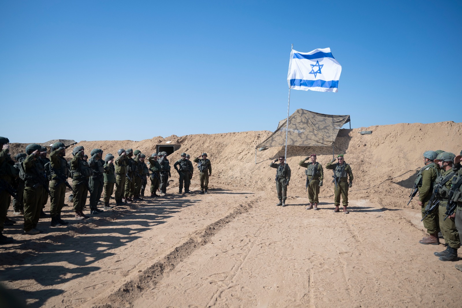 הטקס בתוך רצועת עזה (דובר צה"ל)