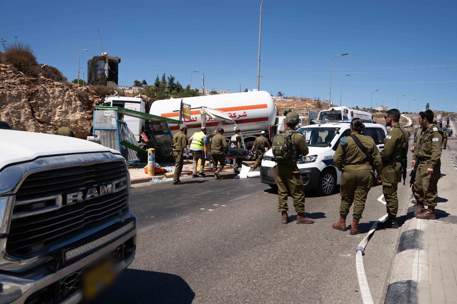 זירת הפיגוע