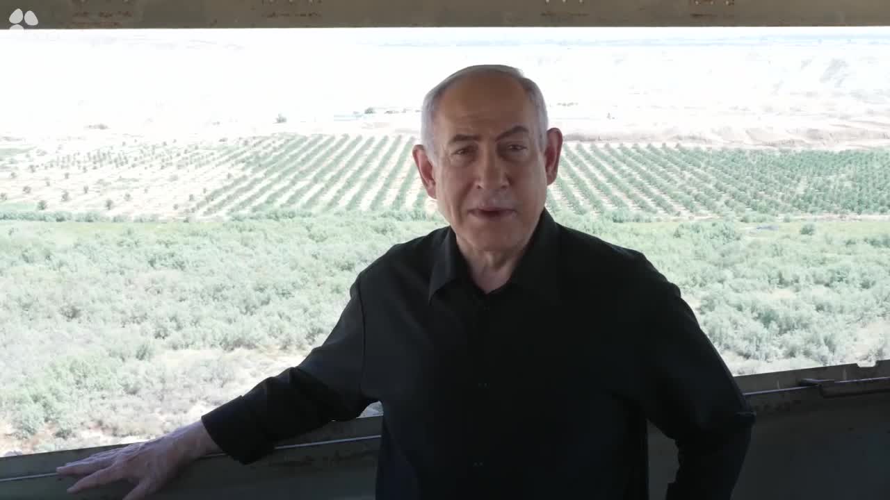 נתניהו בבקעת הירדן