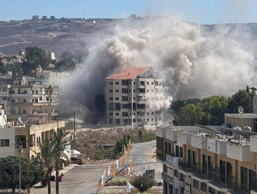 צה"ל החל לתקוף בעוצמה בנבטיה שבדרום לבנון