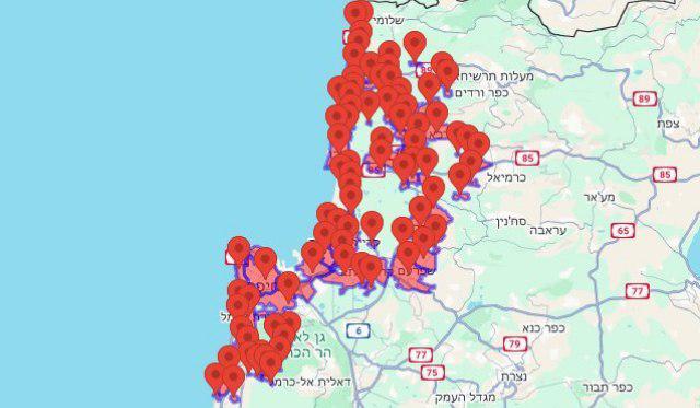 אזעקות נרחבות בחיפה והסביבה