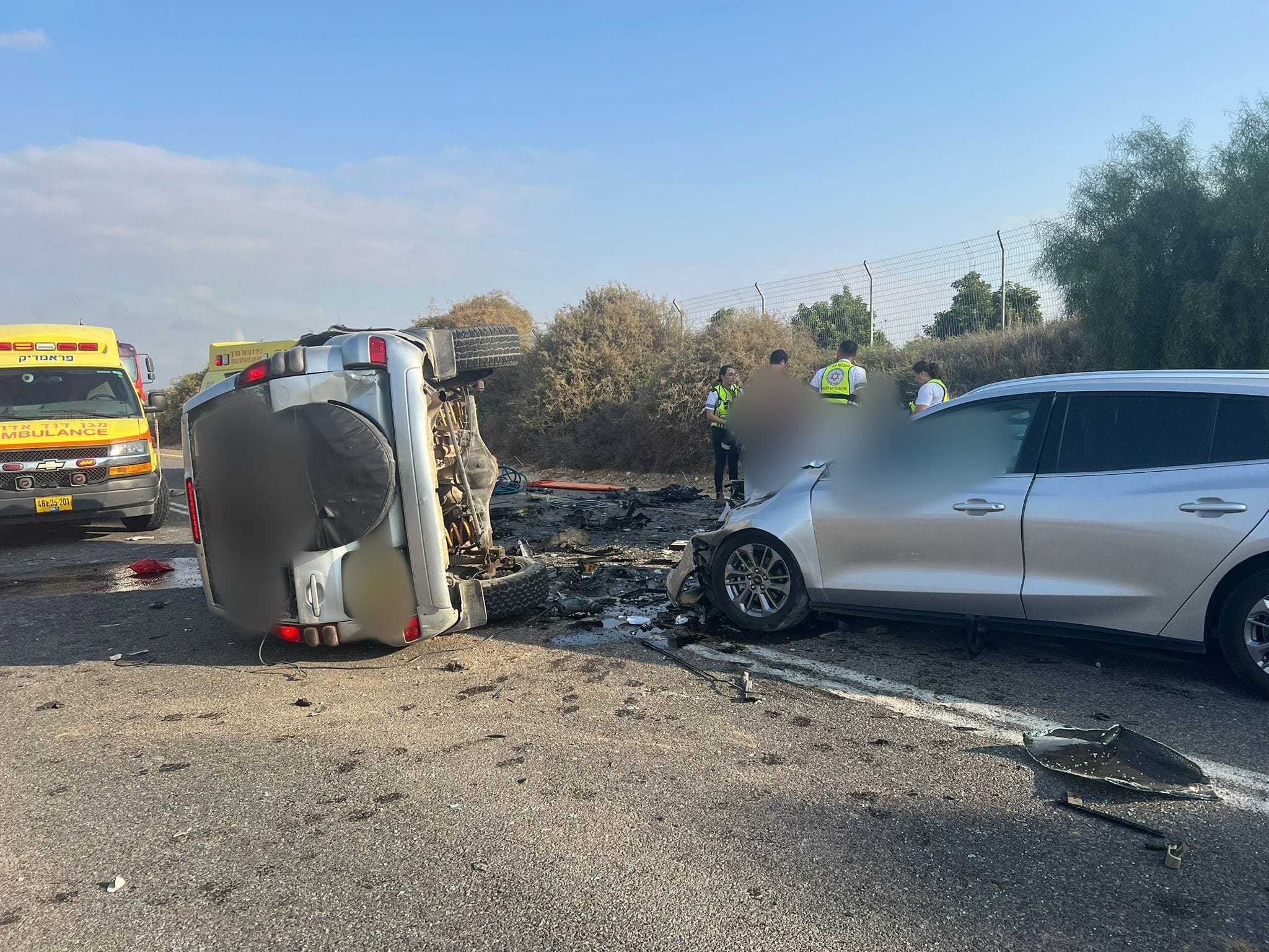 תאונה קטלנית בדרום: הרוג ו-3 פצועים סמוך לרוחמה