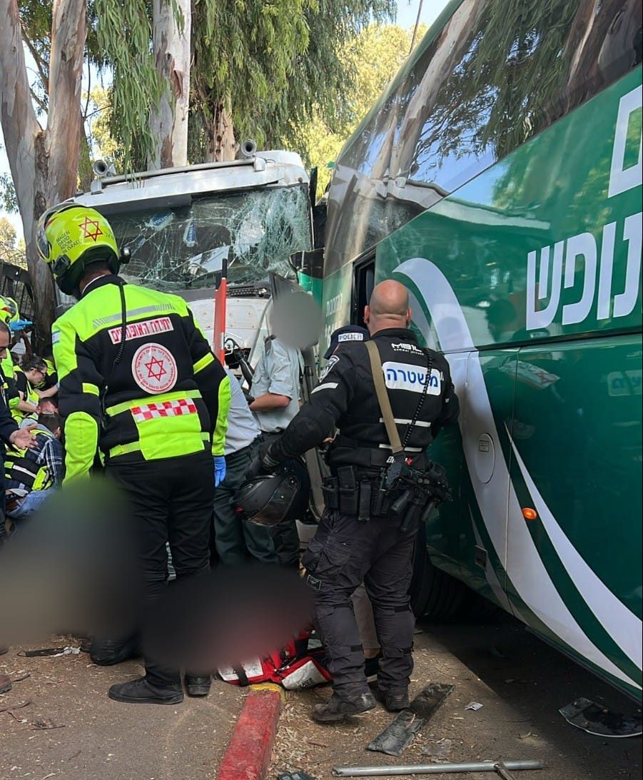 עדי ראיה: לאחר הדריסה הנהג יצא מהמשאית עם סכין