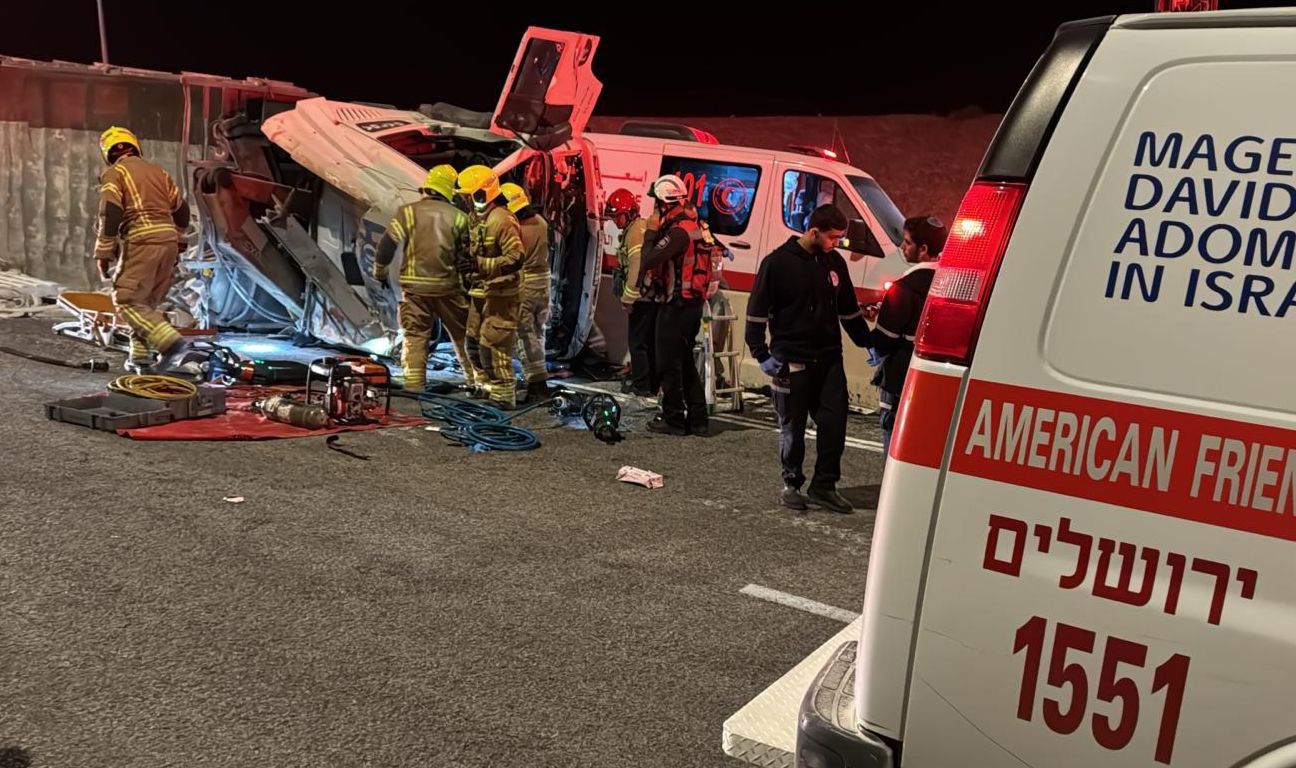 טרגדיה: משאית התהפכה בכביש 1; שתי תינוקות נהרגו