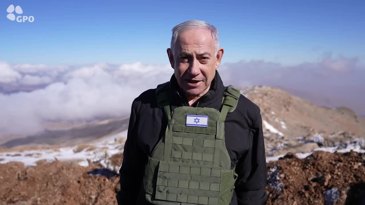 נתניהו בחרמון הסורי