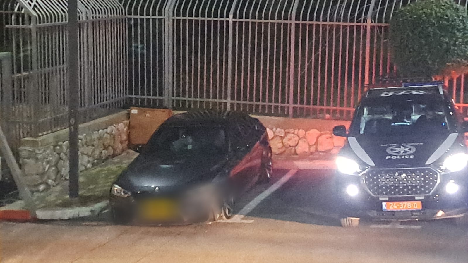 אחרי שעשה דריפטים הרכב התפוס בחניון המשטרה (דוברות המשטרה)
